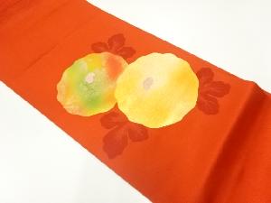 菊模様織出し名古屋帯